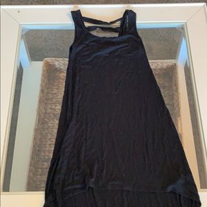 Black high low dress